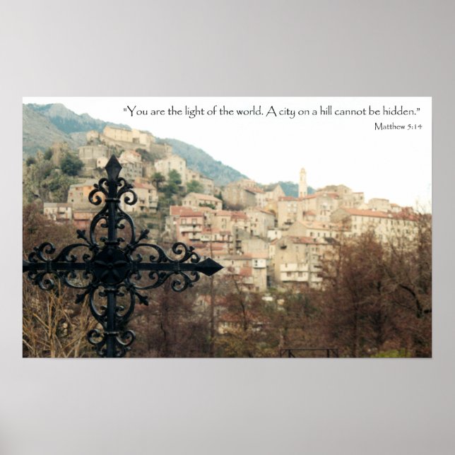 Póster Mateo 5:14 (Frente)