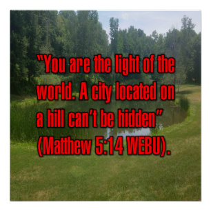 Póster Mateo 5:14 WEBU