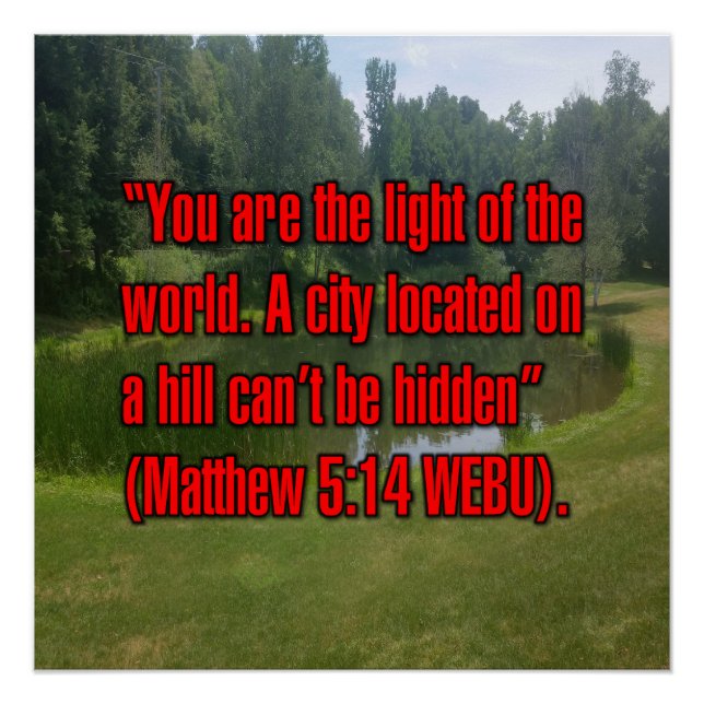 Póster Mateo 5:14 WEBU (Anverso)