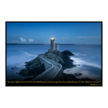 Mateo 5:16 Biblia cristiana versus Poster