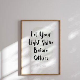 Póster Mateo 5:16 poster