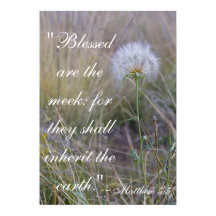 Mateo 5:5 "bendecidos son los sucios" poster