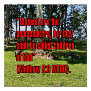 Póster Mateo 5:9 WEBU