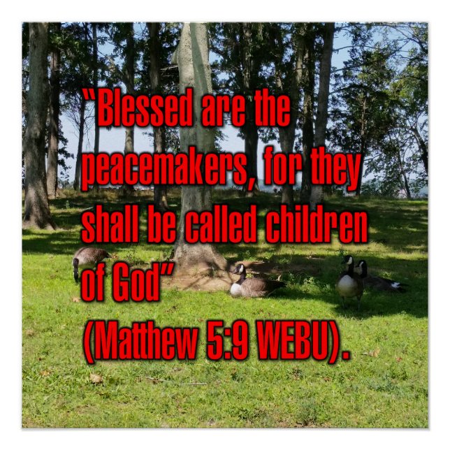 Póster Mateo 5:9 WEBU (Anverso)