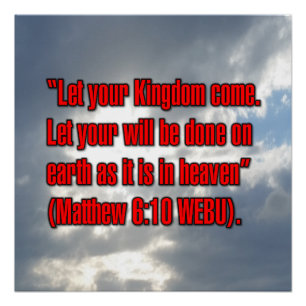 Póster Mateo 6:10 WEBU
