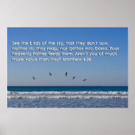Póster Mateo 6:26