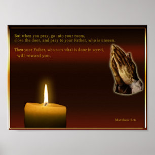 Póster Mateo 6:6