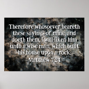 Póster Mateo 7:24