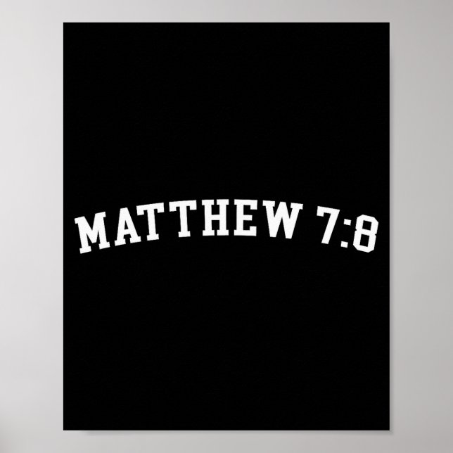 Póster Mateo 7_8  (Frente)
