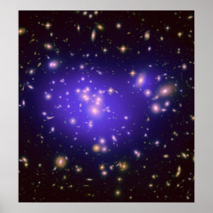 Póster Materia oscura en el clúster galaxy Abell 1689 (Hu