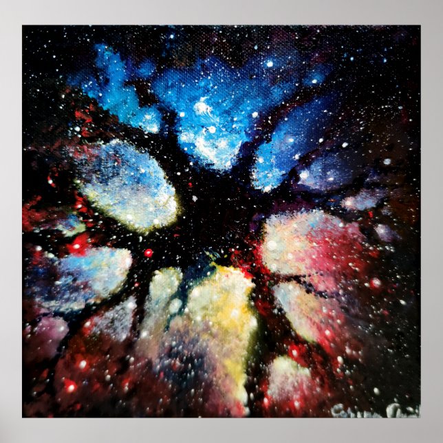Póster Materia oscura en el universo (Frente)