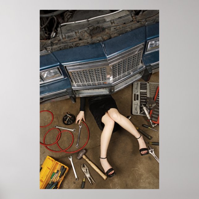 Póster material de fijación mecánica femenina (Frente)