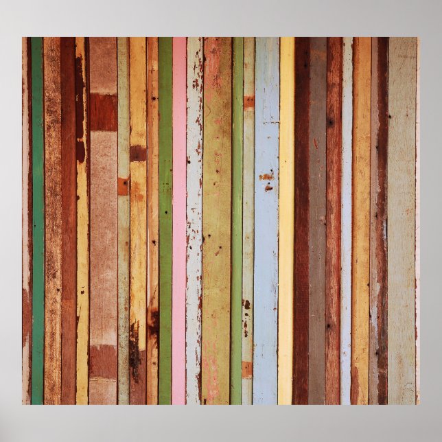 Póster Material de madera: Textura de fondo de escritorio (Frente)