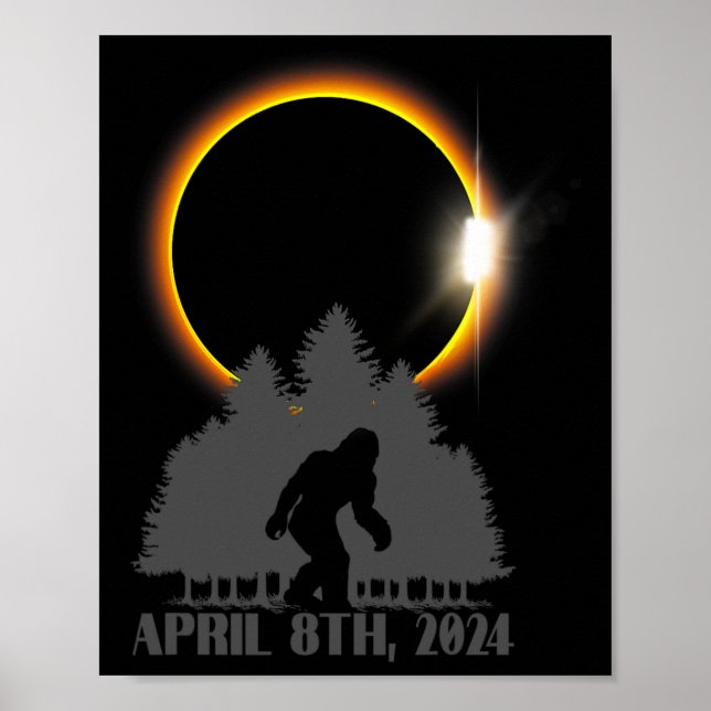 Póster Material gráfico de eclipse solar total Sasquatch  (Frente)