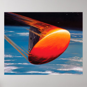 Póster Material gráfico de la cápsula espacial del módulo