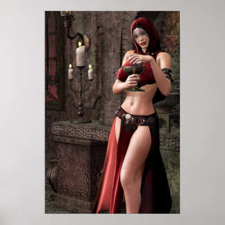 Póster Material gráfico gótico de las bibliotecas letales