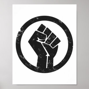 Póster Material simple de la vida negra: potencia de la p