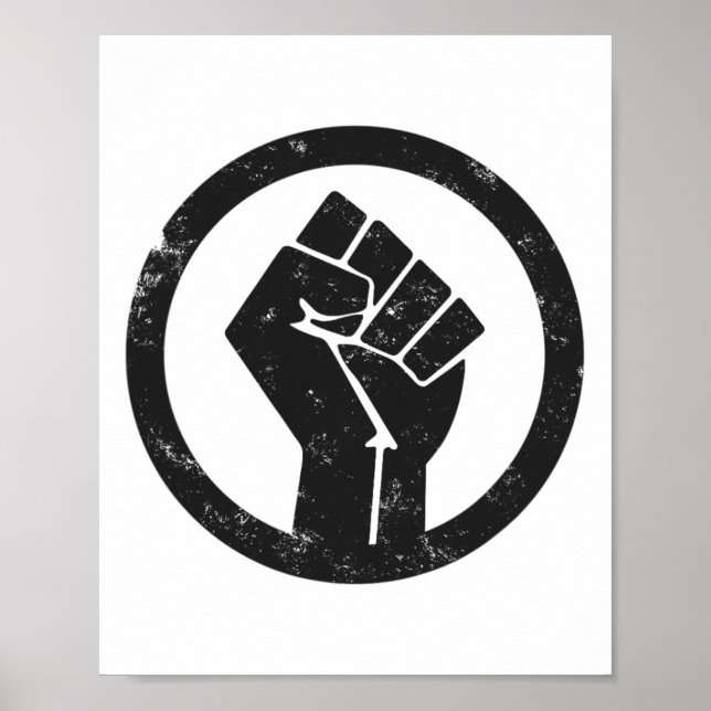 Póster Material simple de la vida negra: potencia de la p (Frente)