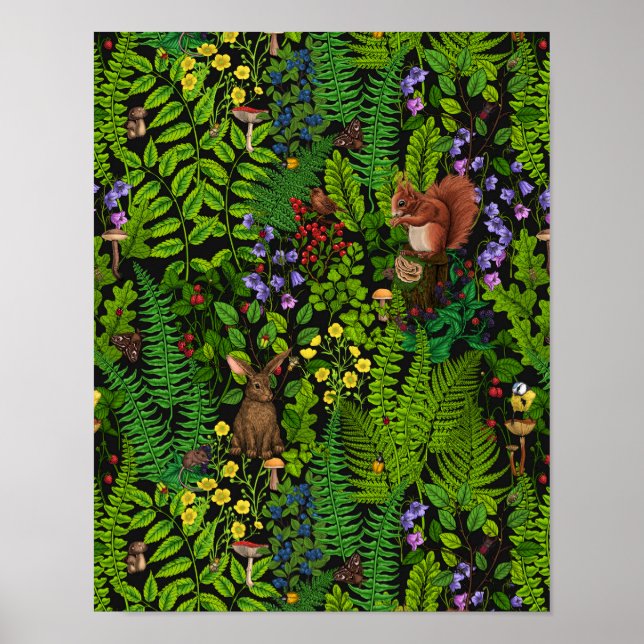 Póster Materiales y plantas de madera (Frente)