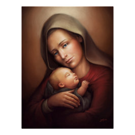 Póster Maternidad divina