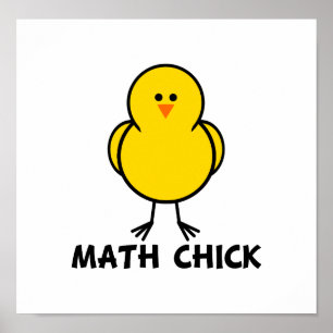 Póster Math Chick