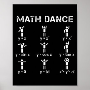Póster Math Dance Funciones algebraicas Graciosa Camisa d