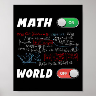 Póster Math Geeks Pi Day Math En El Mundo Del Impresionan