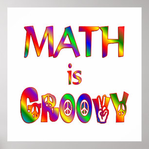 Póster Math is Groovy