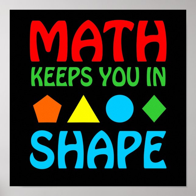 Póster Math Keeps In Space Mathematic Maths Teacher (Frente)