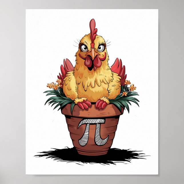 Póster Math Lover Geek 3.14 Divertido Día de la Papelera  (Frente)