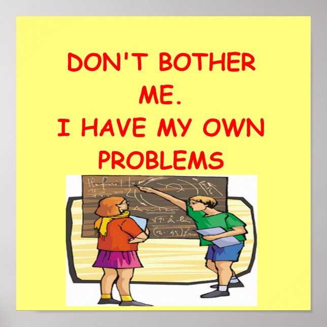 Póster math mathematics mathematician (Frente)