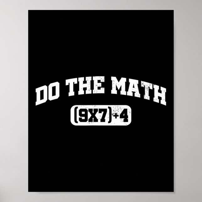 Póster Math Meme, Math 67 Meme, Funny Six Seven Teacher S (Frente)