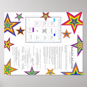 PÓSTER MATH.MULT.133 HOLEY HELPER POSTER.STARS