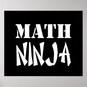 Póster Math Ninja