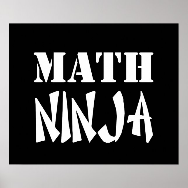 Póster Math Ninja (Frente)
