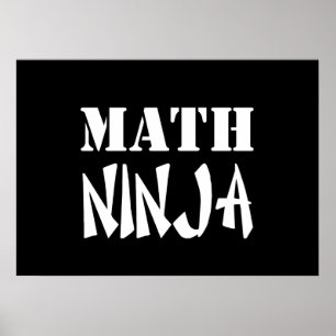 Póster Math Ninja