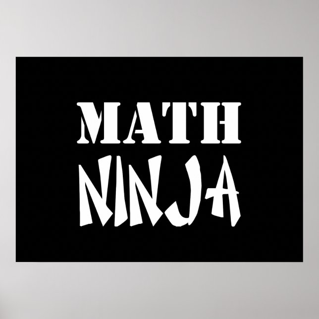 Póster Math Ninja (Frente)