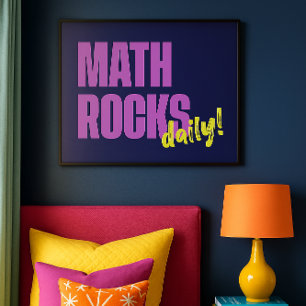 Póster Math Rocks Daily