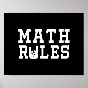 Póster Math Rules