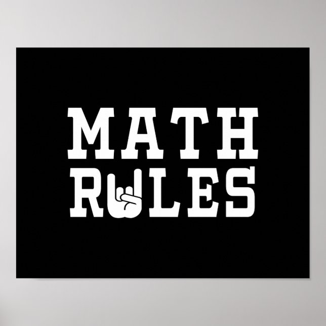 Póster Math Rules (Frente)