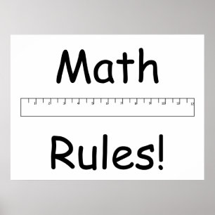 Póster Math Rules!