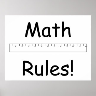 Póster Math Rules!