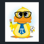 Póster Math Teacher Duck<br><div class="desc">Math Teacher Duck</div>