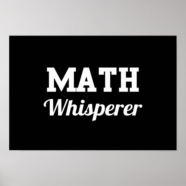 Póster Math Whisperer (Frente)