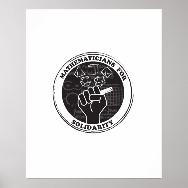 Póster Mathematicians for Solidarity Poster (Frente)
