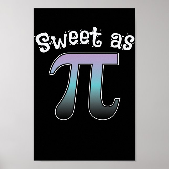 Póster Mathematik Sweet as Pi (Frente)