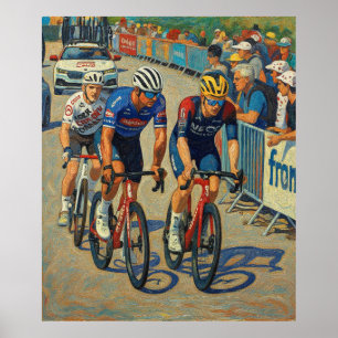 Póster Mathieu van der Poel Tour de Francia 2022 Etapa 7