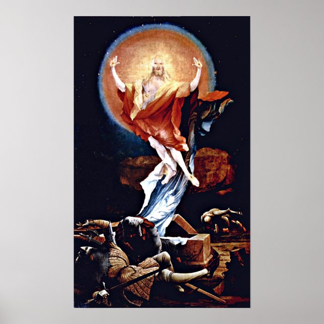Póster Mathis Grunewald Gothart - Resurrección (Frente)