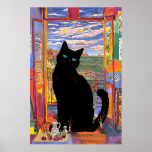 Póster Matisse Abrir ventana Poster de gato