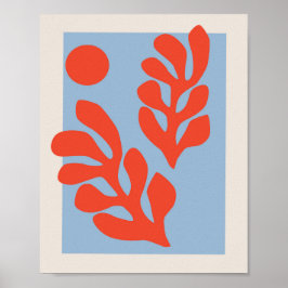 Póster Matisse deja azul y rojo